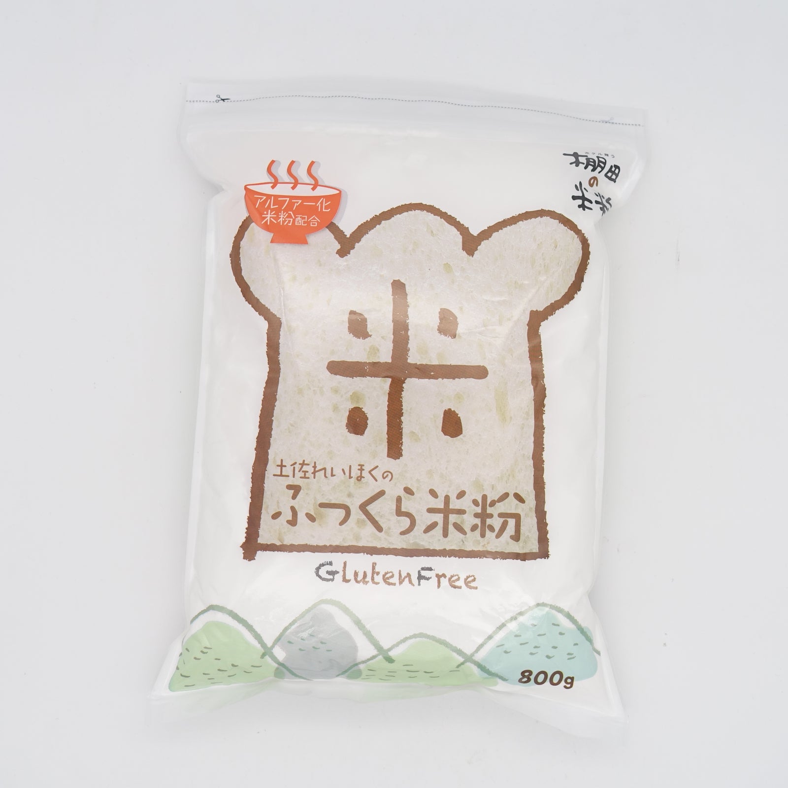 土佐れいほくのふっくら米粉グルテンフリー（800g）ホタル舞う棚田の